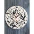 Круглые настенные часы из дерева 7Arts Птички CL-0154