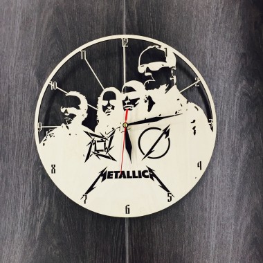 Часы из дерева на стену 7Arts Metallica CL-0049