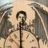 Дизайнерские деревянные часы 7Arts Сверхъестественное CL-0168