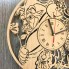 Часы хендмейд из дерева 7Arts Красавица и чудовище CL-0167