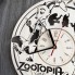 Часы из натурального дерева настенные Зверополис CL-0241