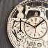 Дизайнерские настенные часы из дерева в ателье CL-0279