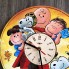 Бесшумные цветные настенные часы в детскую Снупи CL-0251