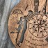 Классические бесшумные настенные часы из дерева Путешествия CL-0292
