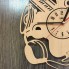 Оригинальные часы ручной работы из дерева 7Arts Музыка CL-0179