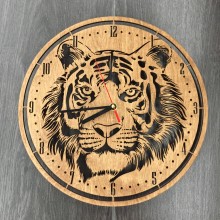 Часы из дерева на стену 7Arts Тигр CL-0119