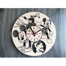 Часы на стену в детскую комнату 7Arts Веселый Микки Маус CL-0153