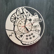 Настенные часы из натурального дерева 7rts Тысячелетний Сокол CL-0039