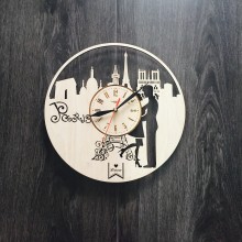 Интерьерные деревянные часы 7Arts Париж Cl-0033 Интерьерные деревянные часы 7Arts Париж Cl-0033