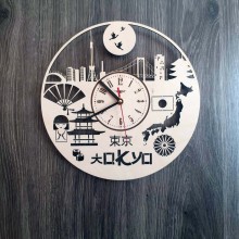 Часы настенные из дерева 7Arts Токио CL-0195