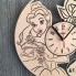 Оригинальные настенные часы в детскую 7Arts Красавица и чудовище CL-0175