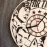 Оригинальные настенные часы из дерева Star Trek CL-0295