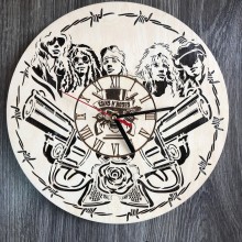 Концептуальные настенные часы в интерьер Guns N` Roses  CL-0309