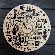 Оригинальные настенные часы из дерева Depeche Mode CL-0368