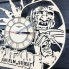 Оригинальные настенные часы из дерева Фредди Крюгер CL-0390