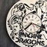 Концептуальные настенные часы в интерьер Imagine Dragons CL-0347