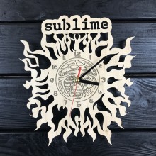 Круглые дизайнерские деревянные часы Sublime CL-0448