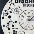 Тематические интерьерные настенные часы Теория большого взрыва CL-0443