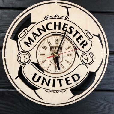 Концептуальные настенные часы в интерьер Manchester United CL-0360