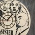 Концептуальные настенные часы в интерьер System of a Down CL-0321