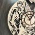 Настенные часы из дерева в интерьер Найтвинг CL-0332