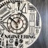 Тематические интерьерные настенные часы бесшумные Инженерия CL-0349
