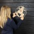 Часы настенные из дерева Земной шар CL-0379