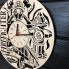 Оригинальные настенные часы из дерева Пожарники CL-0374