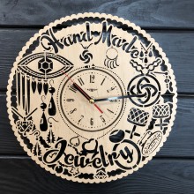 Часы настенные из дерева Hand Made CL-0383