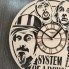 Концептуальные настенные часы в интерьер System of a Down CL-0321