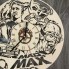 Настенные часы из дерева в интерьер Безумный Макс CL-0324