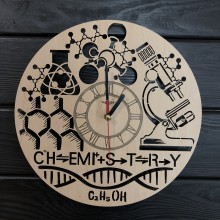 Тематические интерьерные настенные часы Химия CL-0369 Тематические интерьерные настенные часы Химия CL-0369