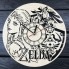 Круглые молодежные настенные часы из дерева The Legend of Zelda CL-0405