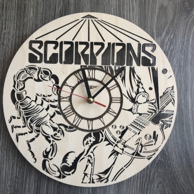 Концептуальные настенные часы в интерьер Scorpions CL-0343