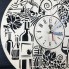 Тематические интерьерные настенные часы бесшумные Вино CL-0392