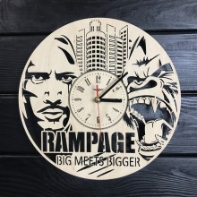 Круглые дизайнерские деревянные часы Rampage CL-0425