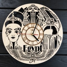 Часы настенные из дерева Египет CL-0362
