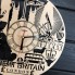 Дизайнерские настенные часы из дерева Великобритания CL-0386