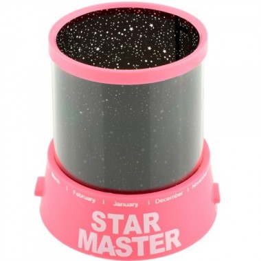 Проектор звездного неба Star Master с USB-кабелем и адаптером Pink