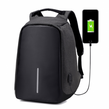 Рюкзак антивор Bobby с USB Black