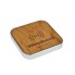 Беспроводная зарядка WoodbooD Wireless Charge Standart Silver