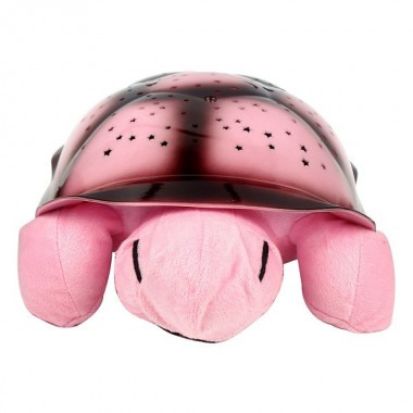 Музыкальный ночник-проектор Turtle Night Sky Pink