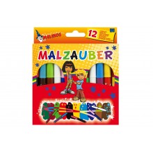 Фломастеры волшебные меняющие цвет MALINOS Malzauber 12 (10+2) шт