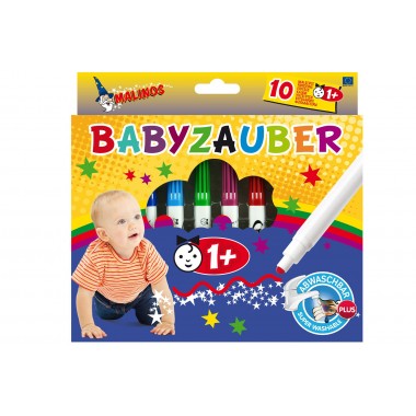 Фломастеры на водной основе MALINOS Babyzauber для малышей 10 шт