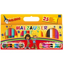 Фломастеры волшебные меняющие цвет MALINOS Malzauber 25 (12+9+4) шт
