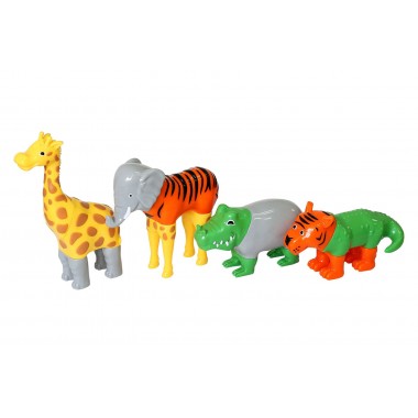 Пазл 3D магнитные животные POPULAR Playthings Mix or Match (джунгли)