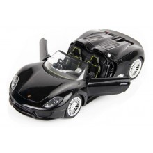 Машинка радиоуправляемая 1:24 Meizhi Porsche 918 металлическая (черный)