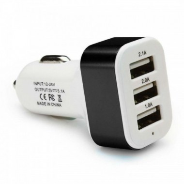 USB зарядка от прикуривателя в авто на 3 USB