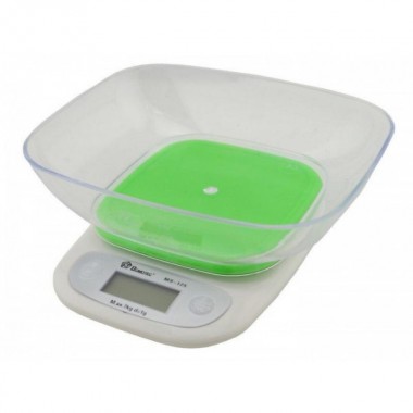 Весы кухонные электронные с чашей до 7 кг Domotec MS-125 Green