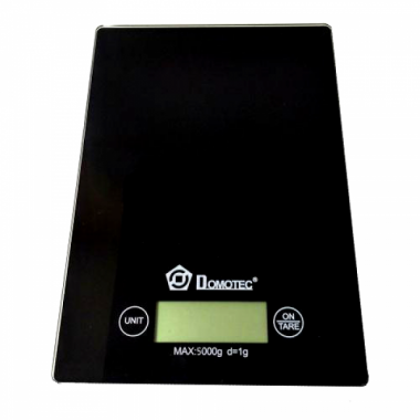 Весы электронные кухонные стеклянные Domotec MS-912 Glass Black